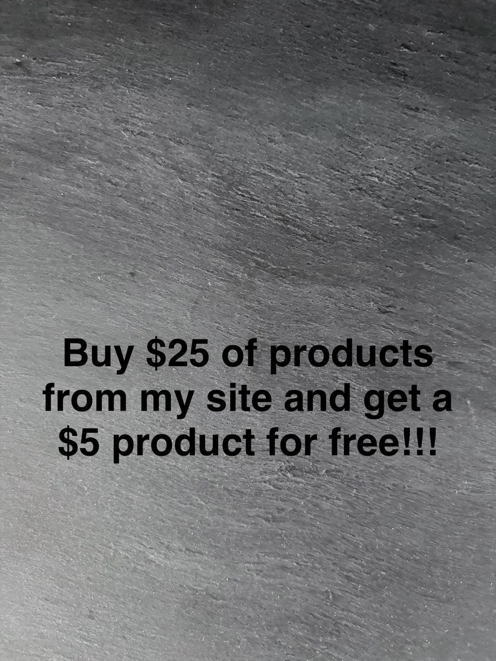 Promotional Graphic - Black Text on Charcoal Background